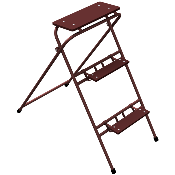 Builder's steps | painted, 3 steps | Width: 0.60 mHeight: 1.20 m